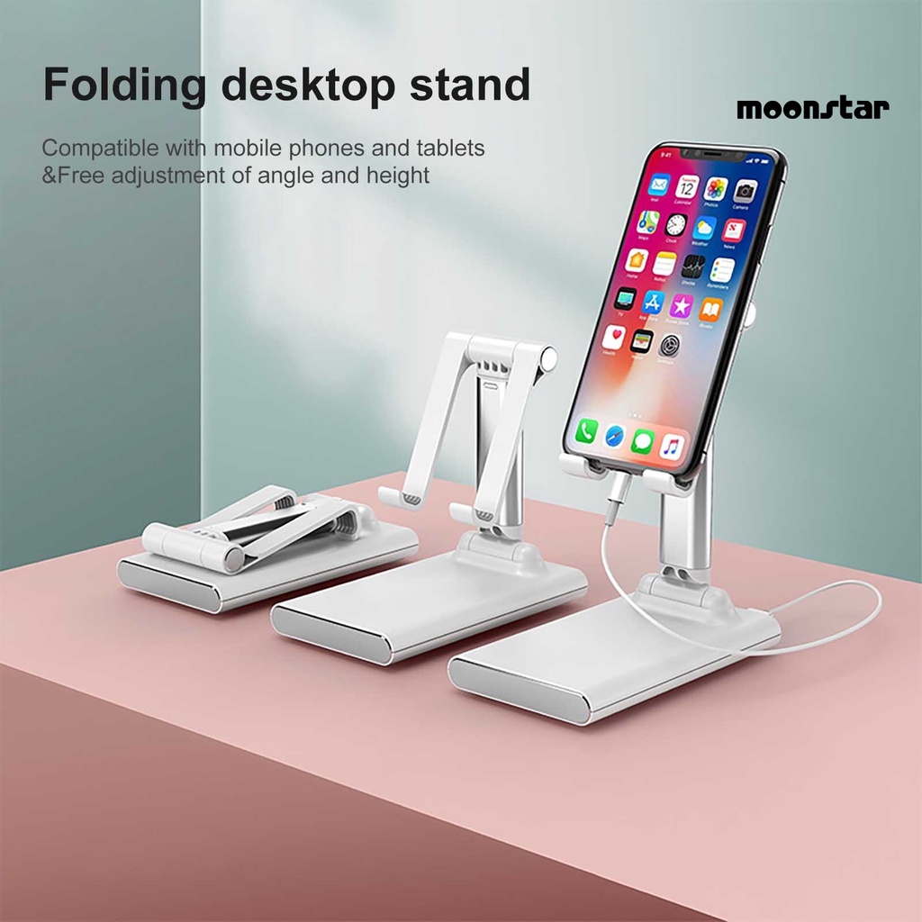 Giá Đỡ Điện Thoại / Máy Tính Bảng Có Thể Điều Chỉnh Và Gập Lại Tiện Dụng