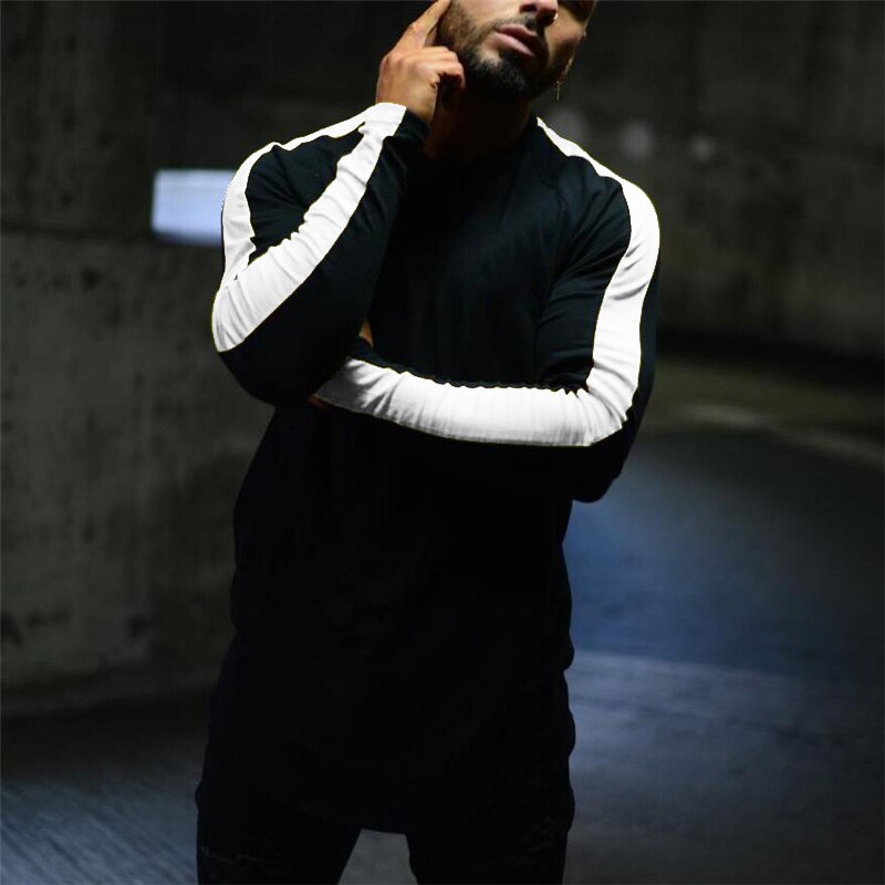 NEW áo nam Dài Tay Cổ Tròn Thời Trang