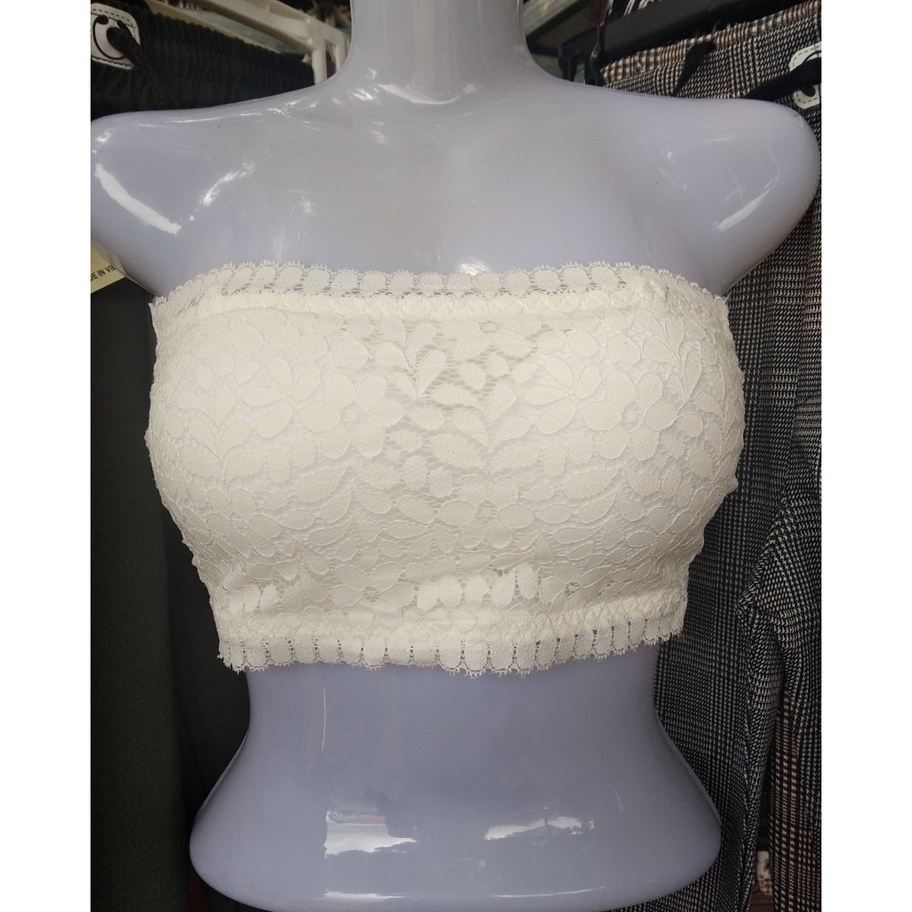 Áo ống ren mút nhẹ lưng móc cài | BigBuy360 - bigbuy360.vn