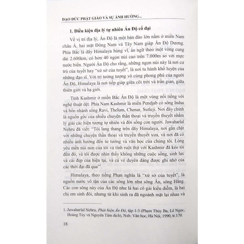 Sách Đạo Đức Phật Giáo Và Sự Ảnh Hưởng Đến Đạo Đức Con Người Việt Nam Hiện Nay (Sách Chuyên Khảo)
