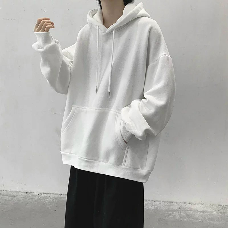 Áo Hoodies Nam Chui Đầu Trơn Nón Lớn Vải Nỉ Mềm Form Rộng 4 Màu Dễ Phối Đồ Hot Trend NEW UNISEX