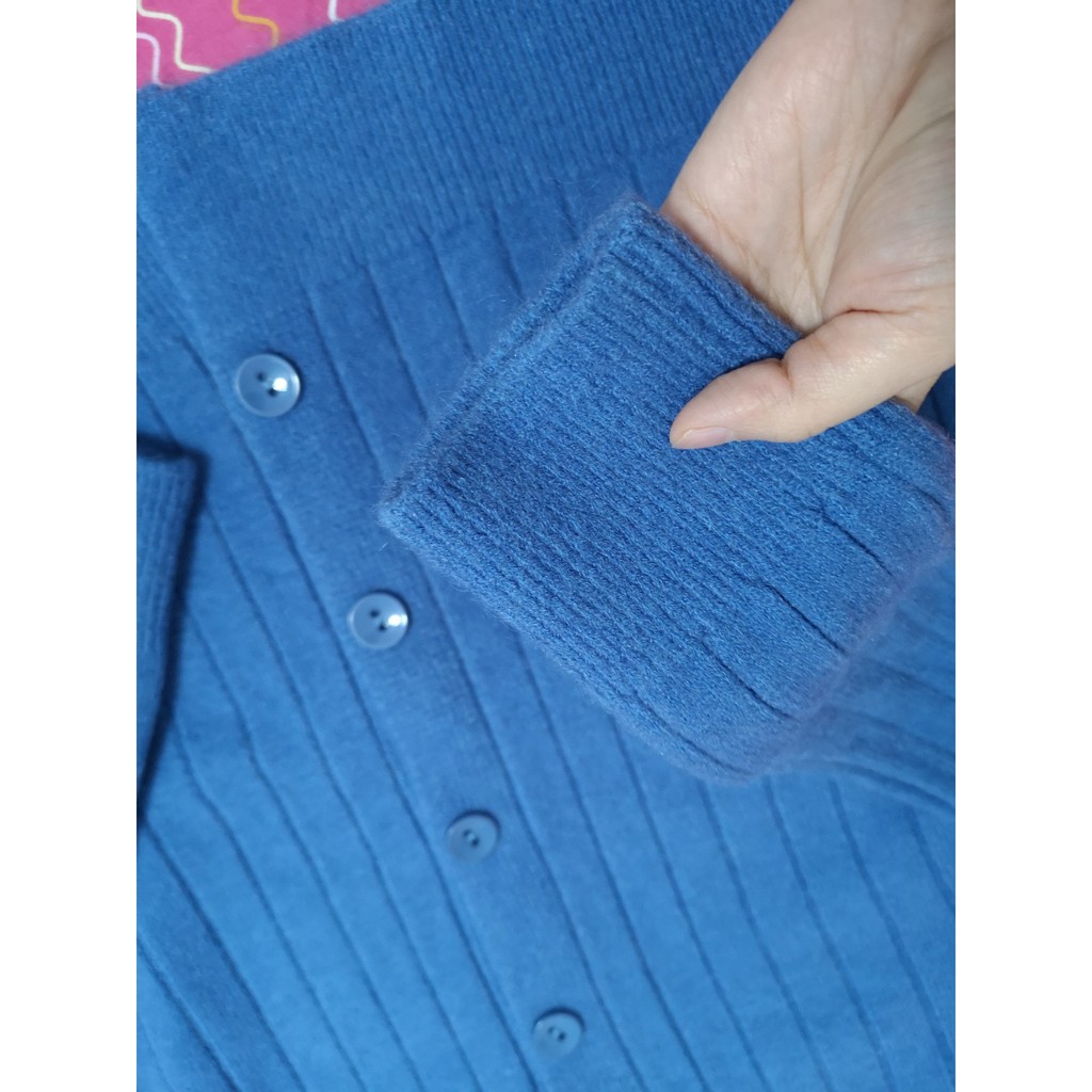 Áo khoác cardigan len dệt kim dày dặn ulzzang Hàn Quốc (ảnh thật)