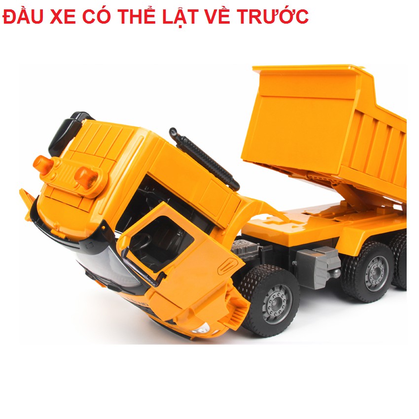 Mô hình Xe tải đồ chơi trẻ em tỉ lệ 1:18 có nhạc và đèn