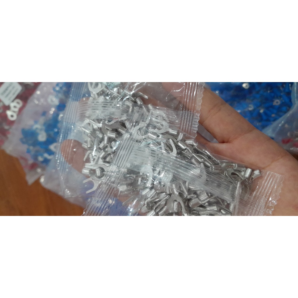 100 đầu cốt chữ Y, đầu cốt chẻ trần SNB2-5S cốt chất liệu đồng dầy