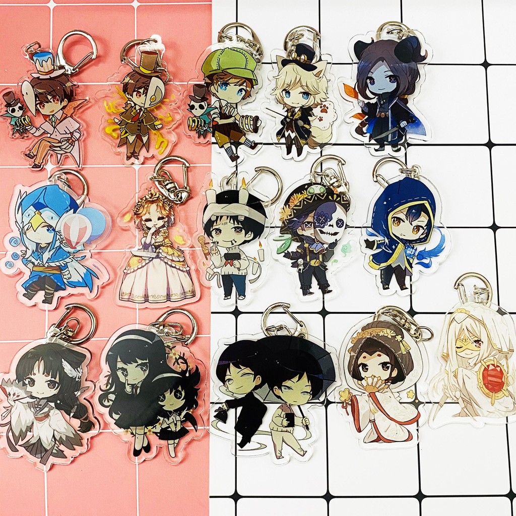 ( Mica trong acrylic ) (Ver 1)  Móc khóa Identity V Nhân cách thứ năm cute quà tặng xinh xắn dễ thương chibi anime