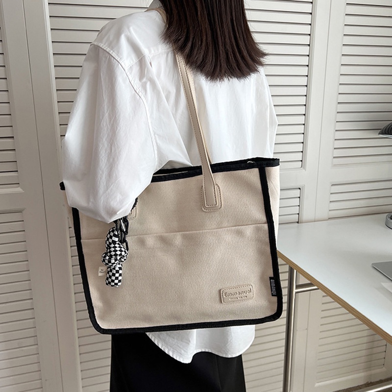 Túi canvas Đeo Vai Sức Chứa Lớn Dành Cho Nữ