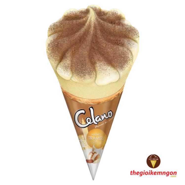 Kem ốc quế tiramisu Celano Cone 110ml