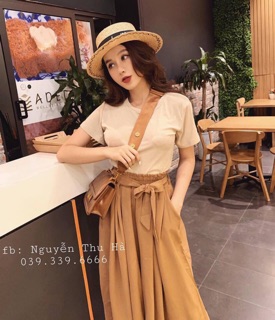 Sét áo pull + quần ống rộng