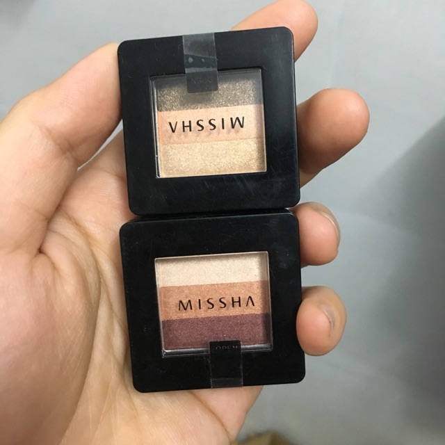 Phấn mắt Missha triple 3 màu đơn giản dễ đánh