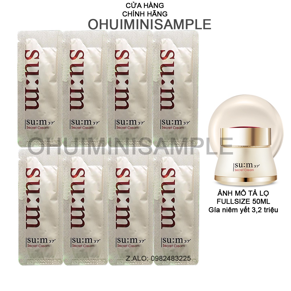 Gói sample kem nước thần siêu cô đặc chống lão hóa, dưỡng ẩm, dưỡng sáng và làm săn chắc da Sum37 Secret Cream