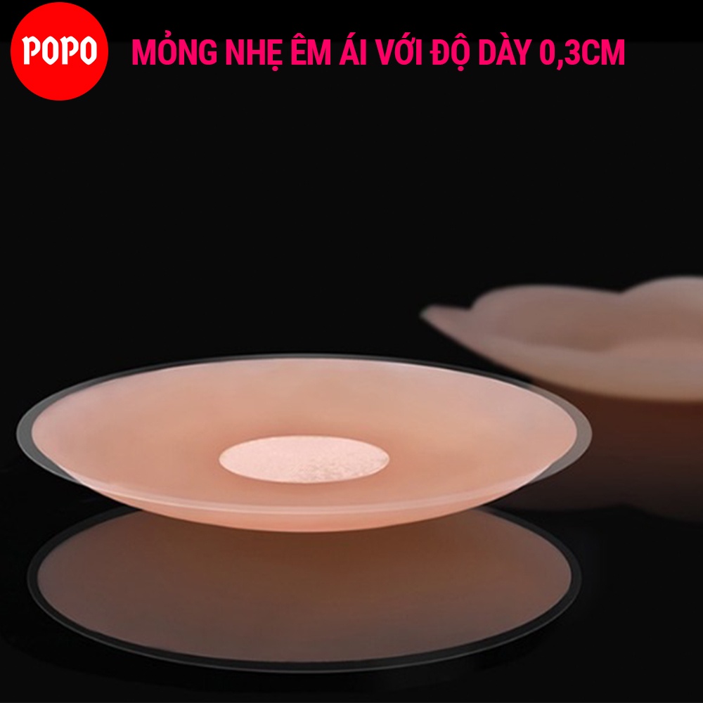 Miếng dán ngực silicon cao cấp độ bám dính cao, miếng dán ti an toàn tuyệt đối ML7 POPO