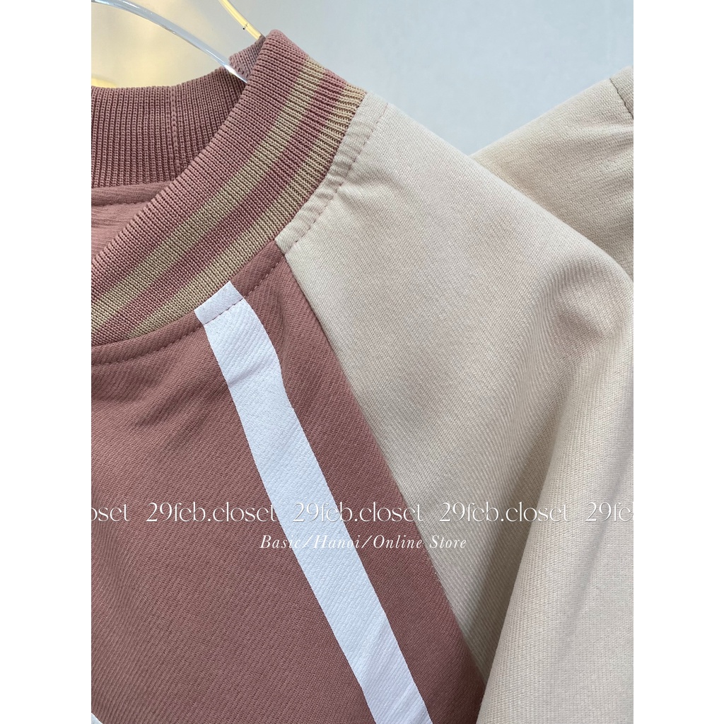 [Ảnh thật/Video] Áo khoác bomber nhung tăm 2 lớp E426 - 29feb.closet - A74