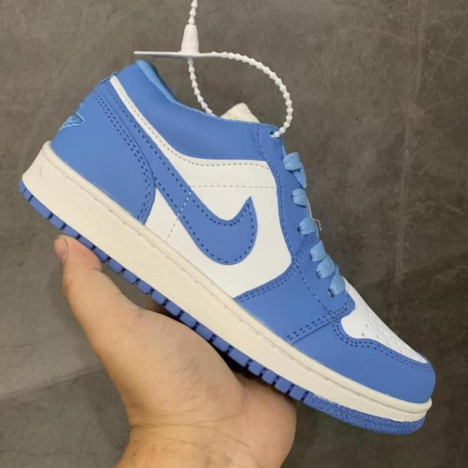 ⚡𝗕𝗜𝗚 𝗦𝗔𝗟𝗘⚡ Giày jordan 1 màu xanh dương cổ thấp , giày sneaker JD1 low blue đi đôi đẹp , full box bill tag | BigBuy360 - bigbuy360.vn