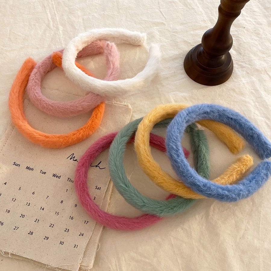 Cài Tóc Vải Cotton Mềm Mỏng Màu Kẹo Ngọt Đơn Giản Phong Cách Hàn Quốc Cho Nữ