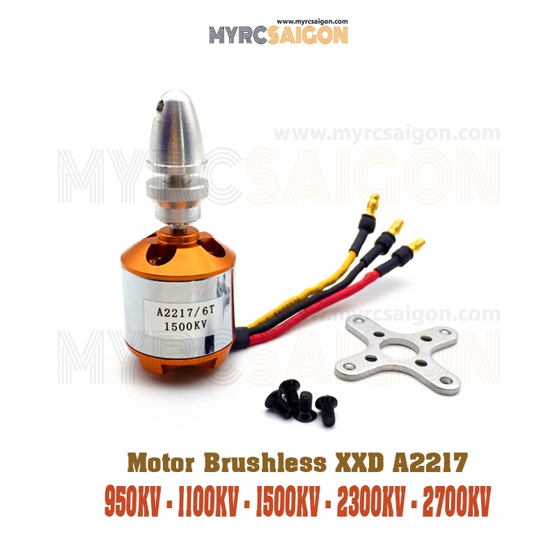 Động cơ Brushles XXD A2217 - 950KV | 1100KV | 1500KV | 2300KV | 2700KV