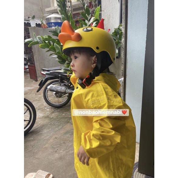 Nón bảo hiểm nữa đầu vịt dễ thương người lớn và bé
