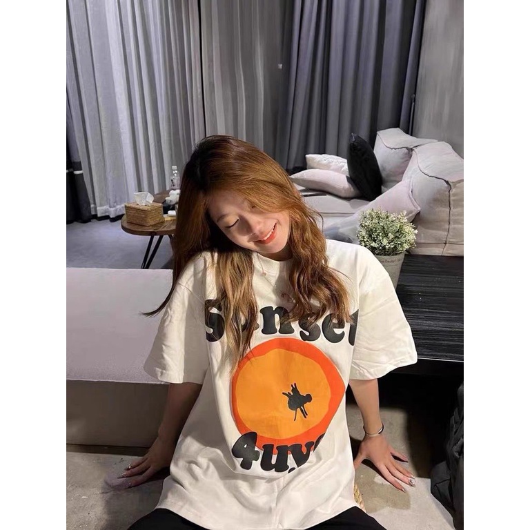 Áo Thun Nữ Ngắn Tay In Hình Hoạt Hình Thời Trang