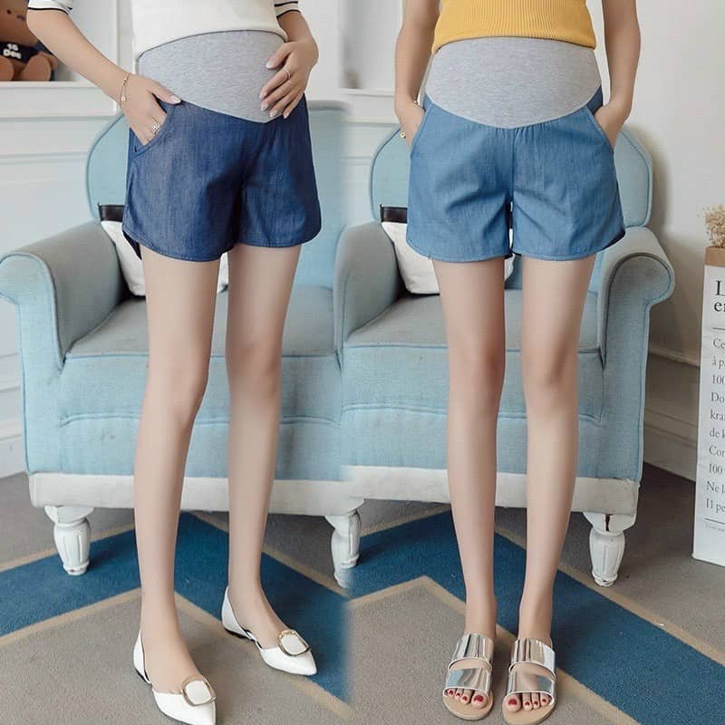 Quần bầu sooc jean giấy có túi hàng vnxk đẹp chất vải mềm