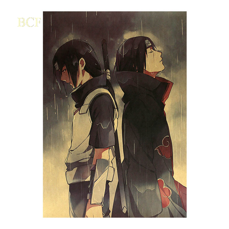 Poster Phim Hoạt Hình Naruto Phong Cách Retro