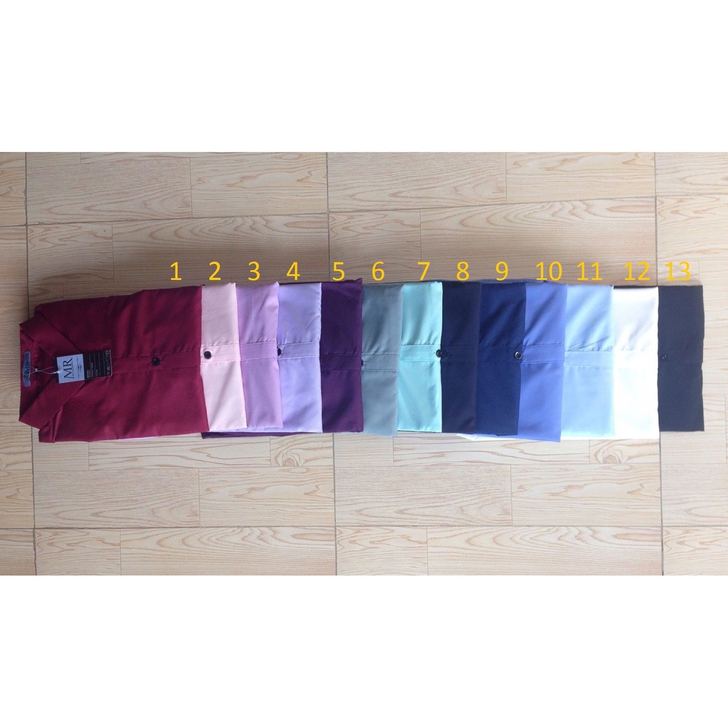 Áo sơ mi nam dài tay vải lụa trơn màu xanh da trời | BigBuy360 - bigbuy360.vn