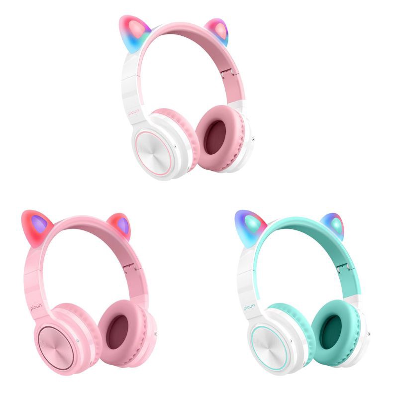 VỀ HÀNG.HEADPHONE WIRELESS TO89 - LED CAT EAR ( MÀU NGẪU NHIÊN ) TAI MÈO