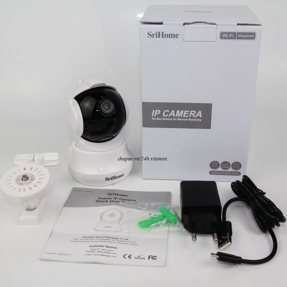 Camera wifi SiriHome trong nhà mới nhất FullHD 3.0MP xoay 360 độ | BigBuy360 - bigbuy360.vn