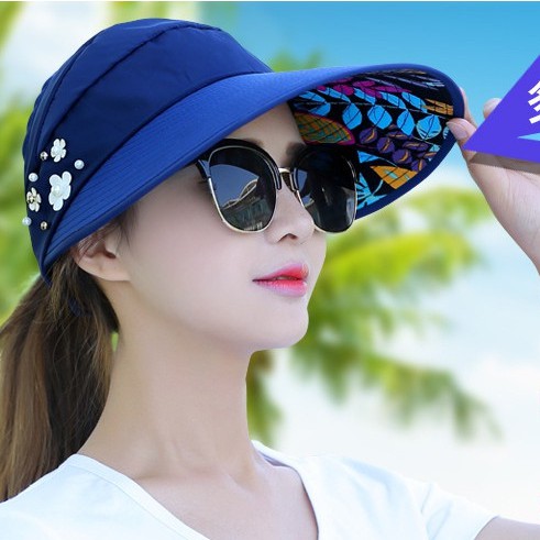Nón nửa đầu vành rộng che nắng - nk34