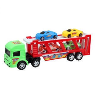 Đồ Chơi Xe Container_Đầu Kéo Chở 4 Xe Con