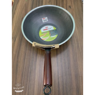 Chảo Chống Dính Tổ Ong - Sâu Lòng 32cm - Có Cán Chống Nóng