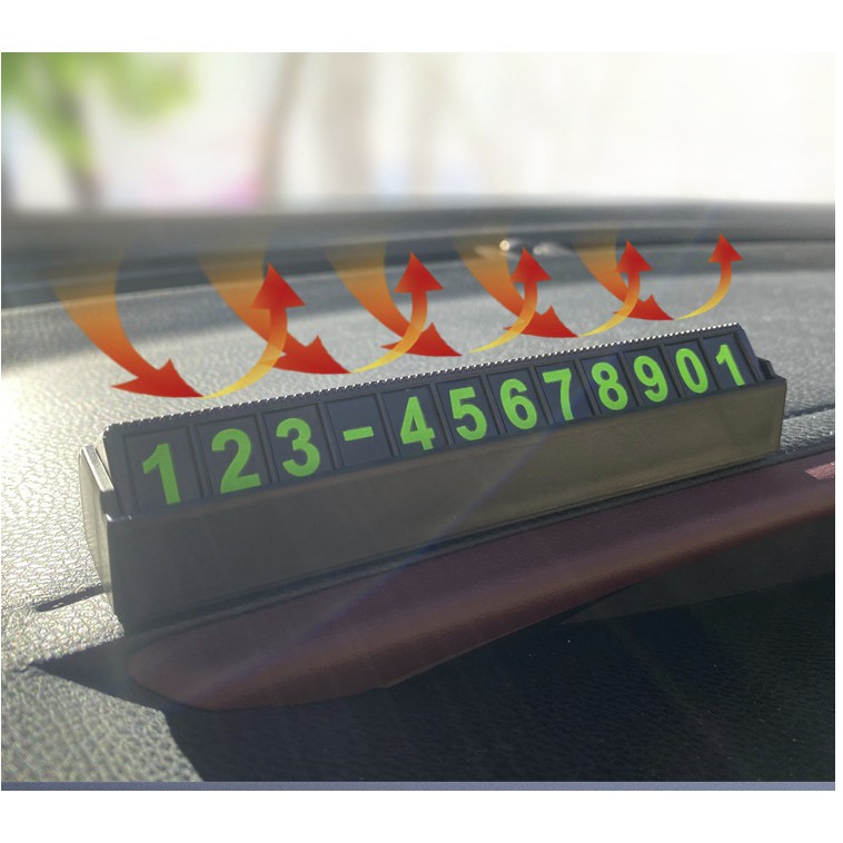 Phụ kiện ô tô 💓FREESHIP💓 Thanh dán số điện thoại trên ô tô có phản quang 9512