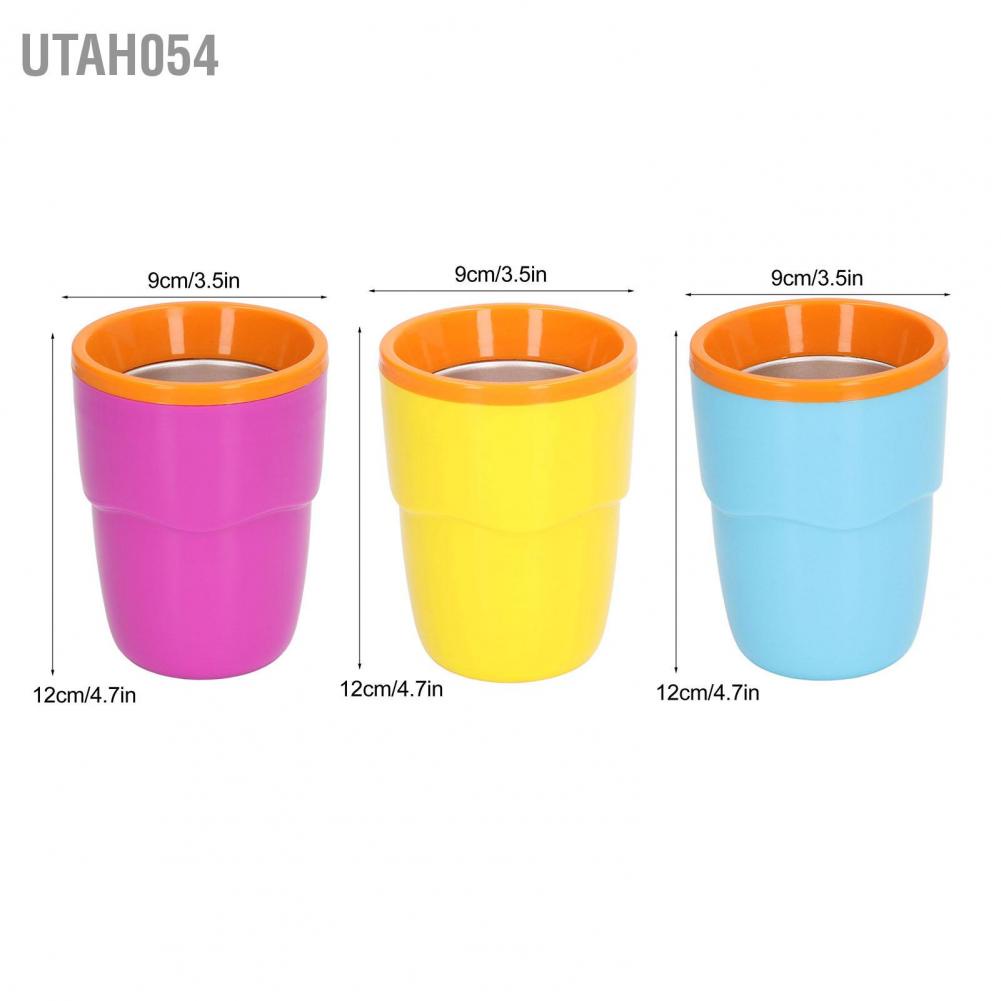 Utah054 Cốc bóp đá cốc Di động Khát nước Tự làm Slushie cho Người lớn Trẻ em 180ml