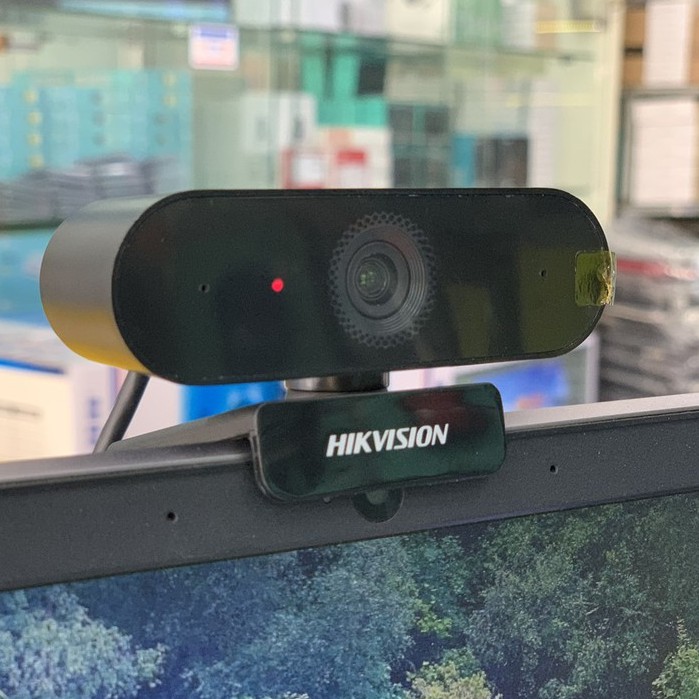 Webcam máy tính Hikvision DS-U02 độ phân giải hình ảnh Full HD 1080P, kết nối cổng USB 2.0, tích hợp mic thu âm