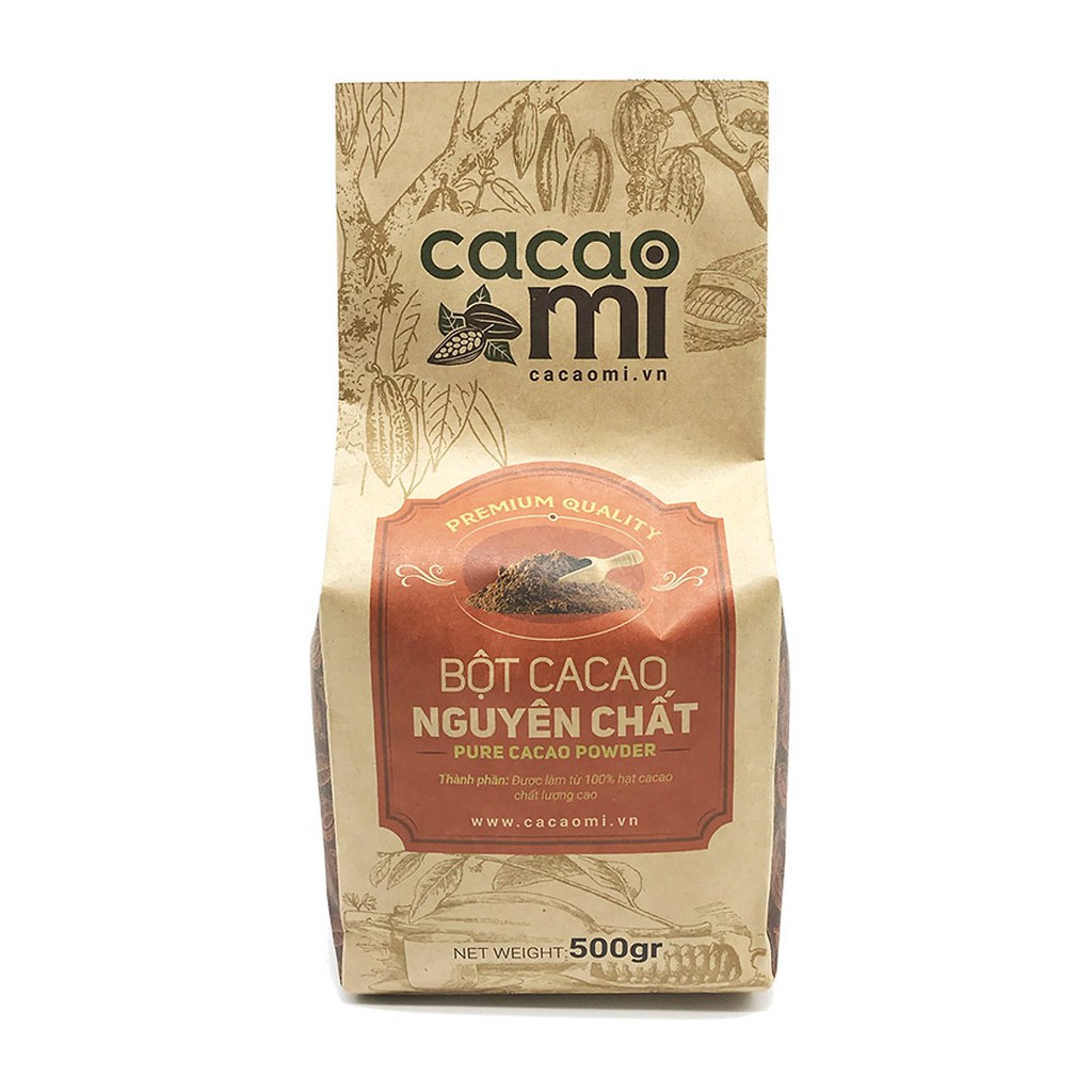 Bột Ca Cao Nguyên Chất CacaoMi (loại Premium)