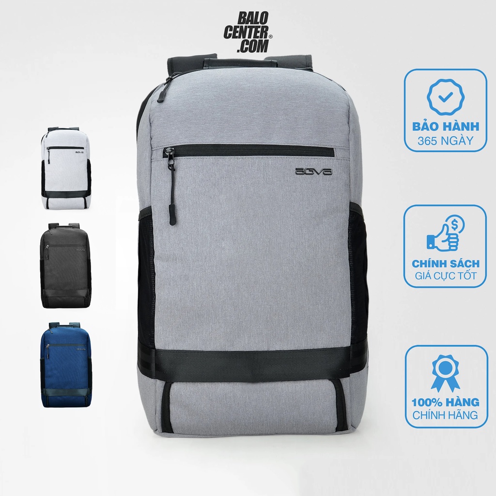 Balo thời trang, balo laptop AGVA Traveller Daypack 15.6''(LTB357) 3 màu phối đơn giản thích hợp cho công sở BALOCETER