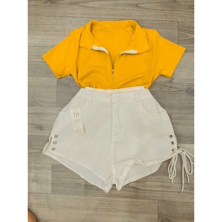 Quần Short Kaki Đan Dây