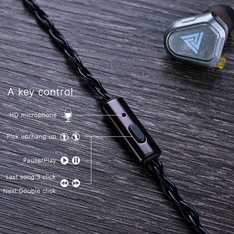 Dây Cáp Âm Thanh Tai Nghe 0.78mm Mmcx Dành Cho Kz Trn Cca With Mic