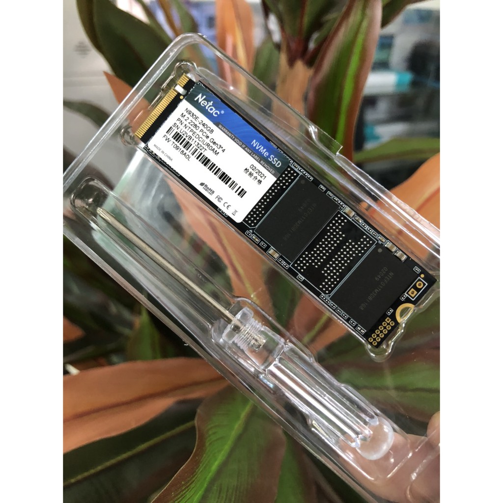 Ổ Cứng SSD Netac M.2 2280 NVMe 240GB PCIe N930E Gen3*4 (Mới Bảo hành 36 tháng 1 đổi 1)