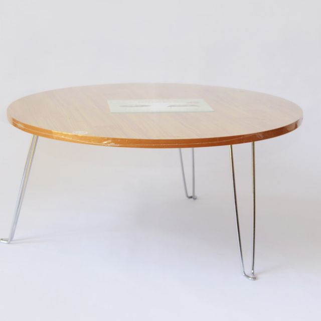 - BÀN XẾP TRÒN VÂN GỖ 60CM CHÂN LÁP