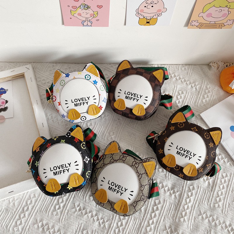 Túi thời trang đeo chéo trẻ em hoạt hình dễ thương cho bé gáipo