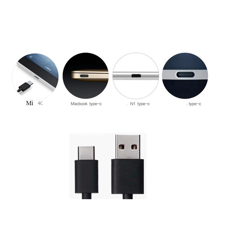 Cáp Sạc Nhanh Cho Xiaomi (Chân Micro Và Chân USB Type C)