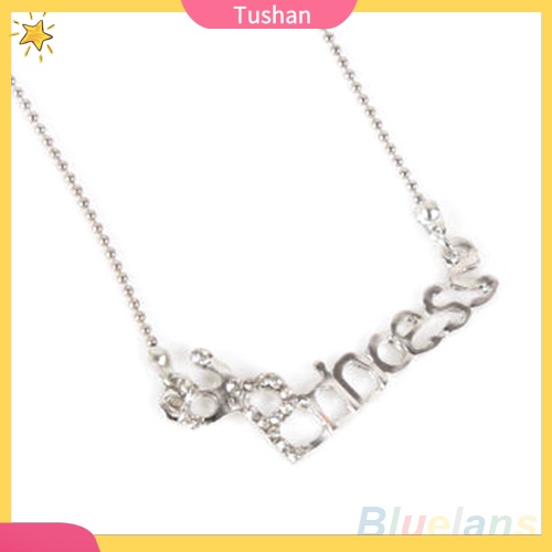 Dây chuyền mặt chữ tush _ đính đá
