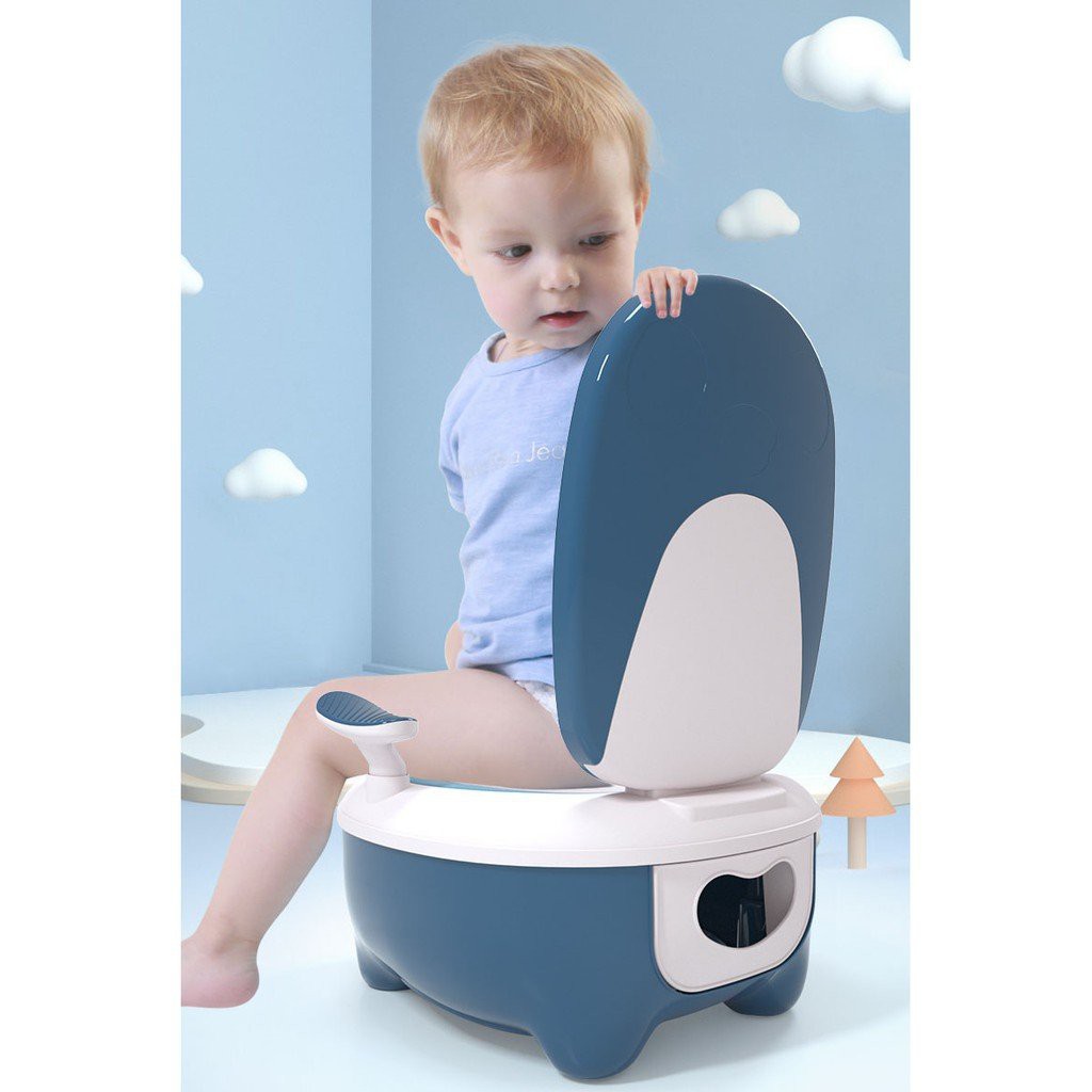 Bô vệ sinh cho bé cao cấp BABY TOILET đa năng có ngăn chứa tháo lắp vệ sinh dễ dàng (MÃ DAMOBA)