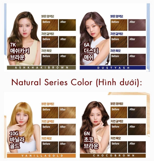 Thuốc Nhuộm Tóc Dạng Bọt➰Mise En Scene Perfect Color Hair Dye