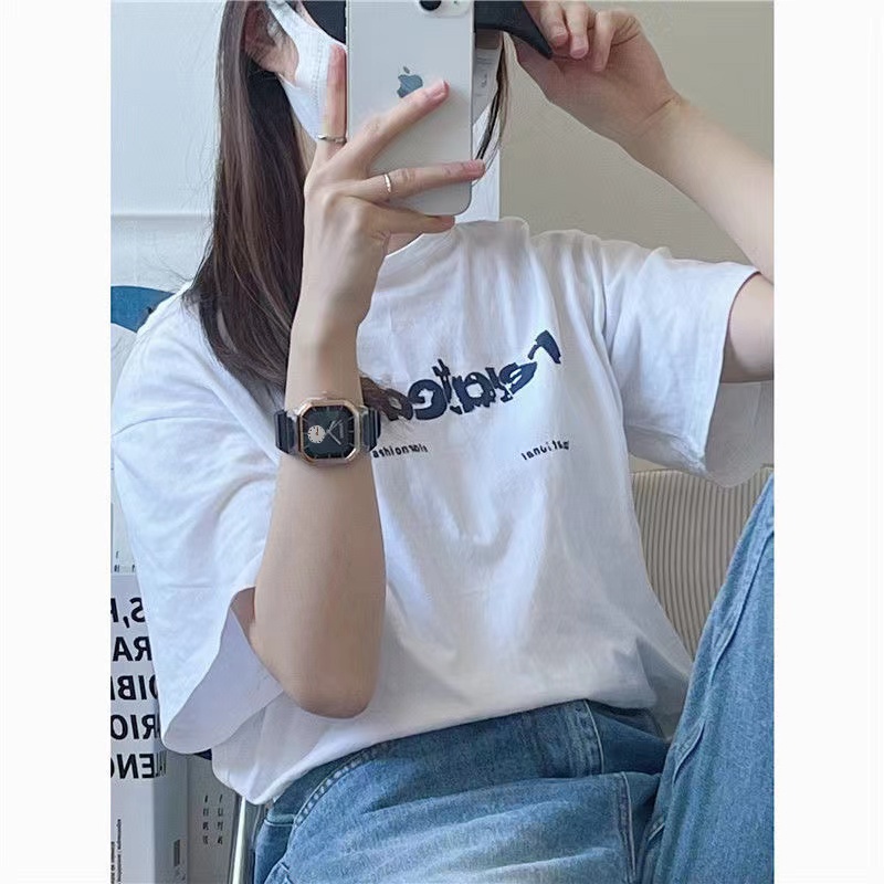 Đồng Hồ Dây Silicon Màu Trơn Phong Cách Hàn Quốc Cho Nữ