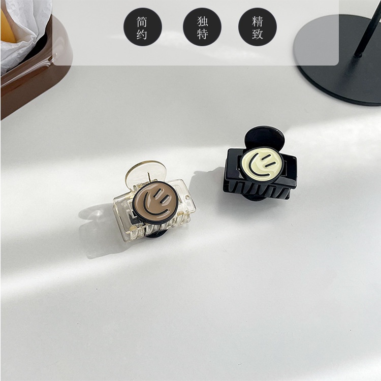 Kẹp tóc hình mặt cười dễ thương phong cách Hàn Quốc cho nữ