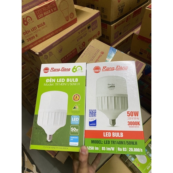 ✐✈Bóng đèn LED BULB Trụ Rạng Đông _ từ 20W đến 80w ánh sáng trắng và vàng