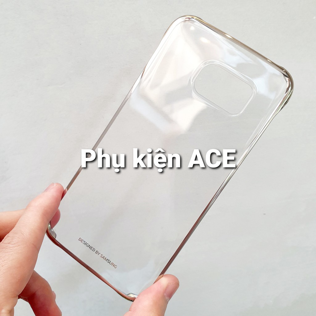 Ốp samsung S6 Edge lưng trong suốt viền màu Clear Cover chính hãng Samsung