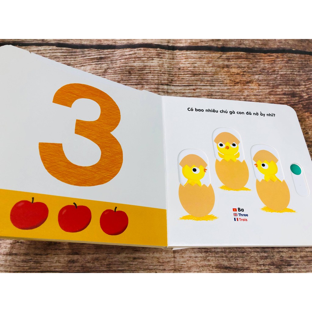 Sách - Chuyển Động Thông Minh Đa Ngữ Việt - Anh - Pháp chủ đề Số Đếm | BigBuy360 - bigbuy360.vn