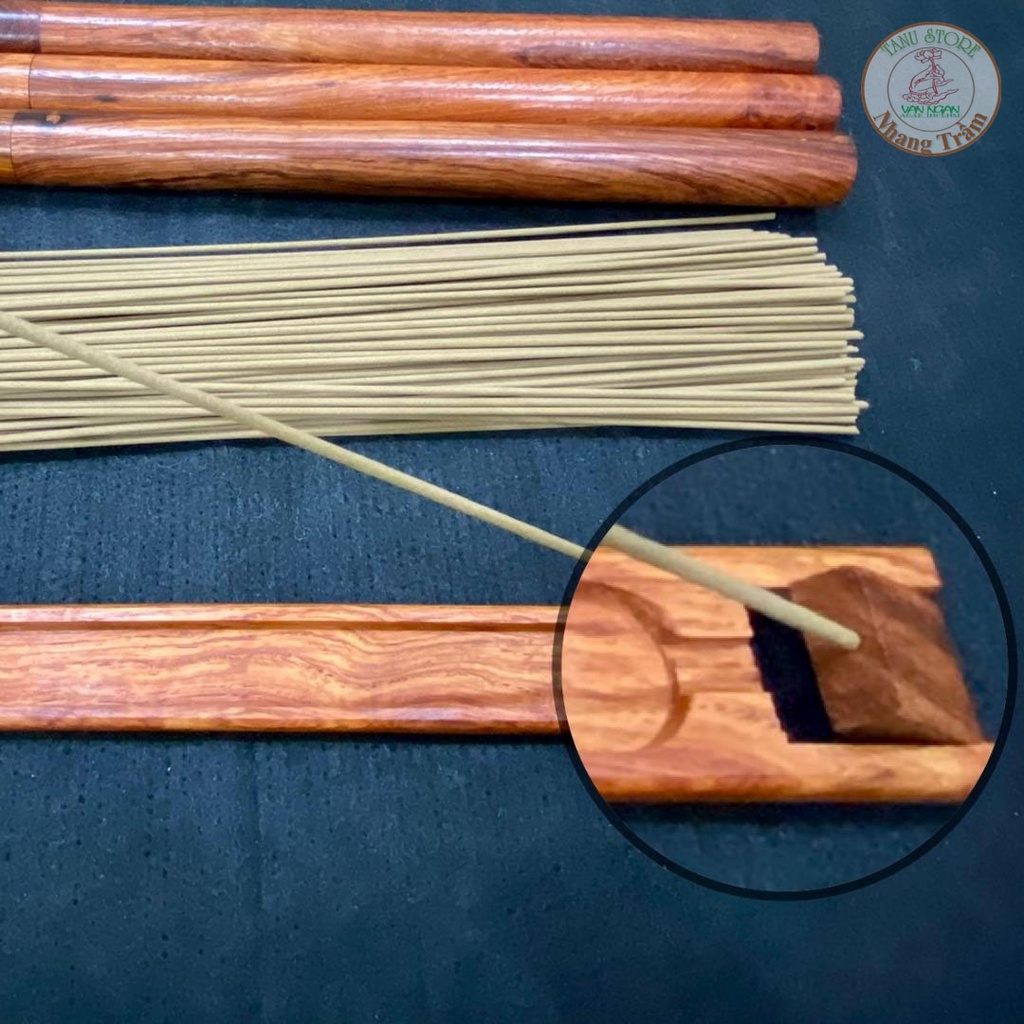 NHANG KHÔNG TĂM TRẦM HƯƠNG DÀI 30CM QUẢNG NAM NẮP VÀNG - LOẠI SIZE TO- ĐƯỜNG KÍNH 2MM