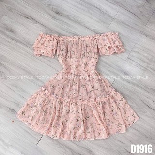 Đầm hoa trễ vai todaystyle freesize d1916